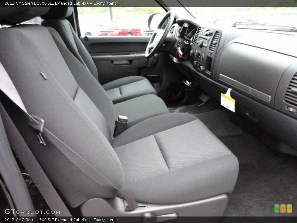 Ebony Interior Photo for the 2012 GMC Sierra 1500 SLE Extended Cab 4x4 #54807664