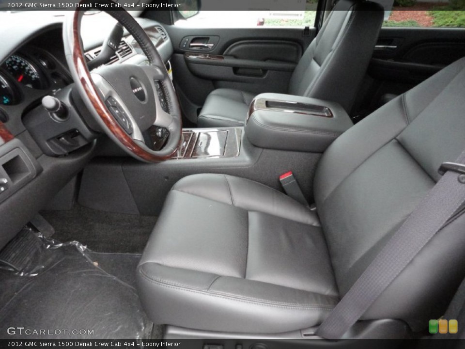 Ebony Interior Photo for the 2012 GMC Sierra 1500 Denali Crew Cab 4x4 #54807877