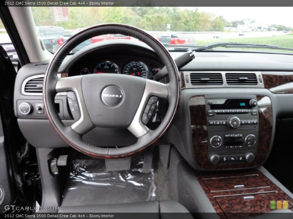 Ebony Interior Dashboard for the 2012 GMC Sierra 1500 Denali Crew Cab 4x4 #54807889
