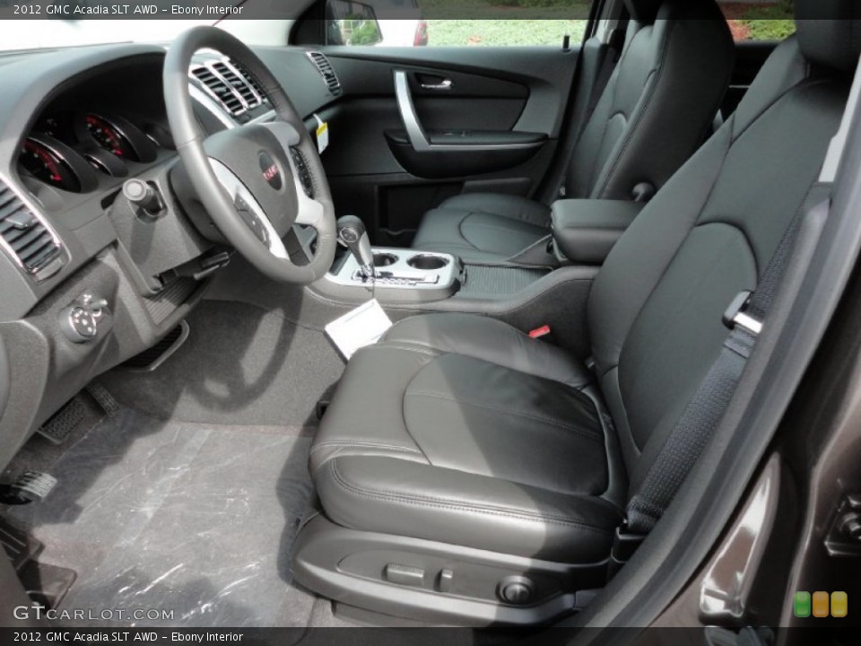 Ebony Interior Photo for the 2012 GMC Acadia SLT AWD #54807985