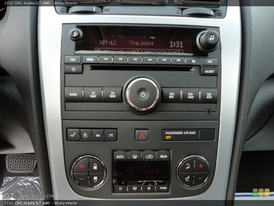 Ebony Interior Controls for the 2012 GMC Acadia SLT AWD #54808033
