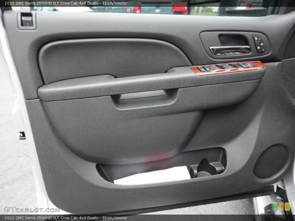 Ebony Interior Door Panel for the 2012 GMC Sierra 3500HD SLT Crew Cab 4x4 Dually #54808144