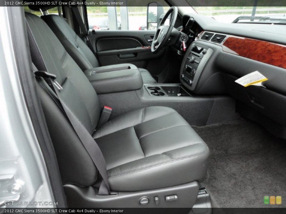 Ebony Interior Photo for the 2012 GMC Sierra 3500HD SLT Crew Cab 4x4 Dually #54808150