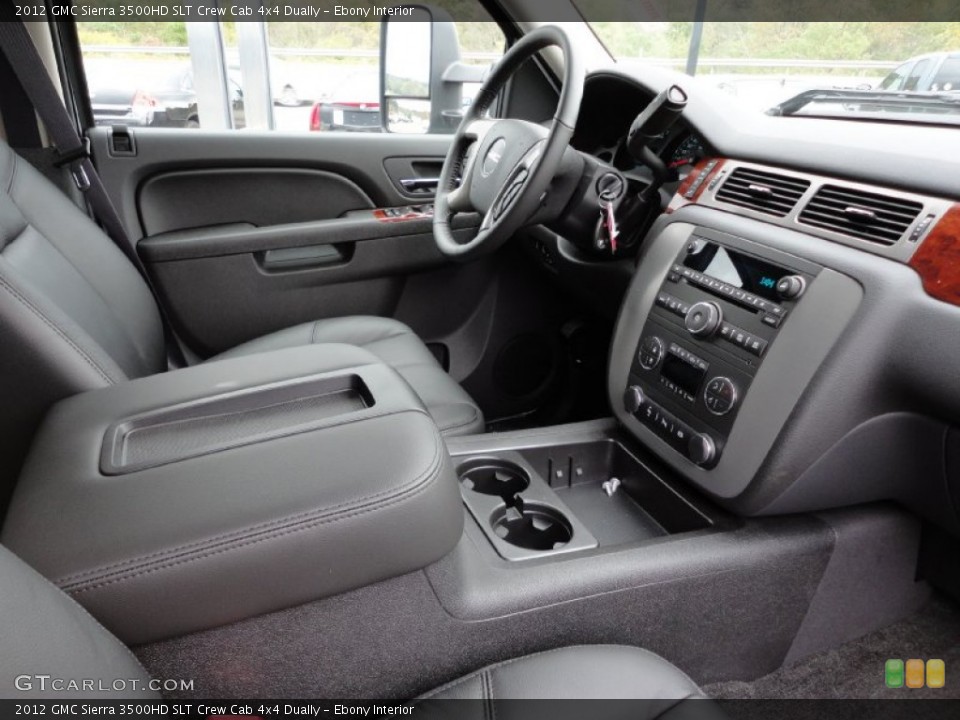 Ebony Interior Photo for the 2012 GMC Sierra 3500HD SLT Crew Cab 4x4 Dually #54808156