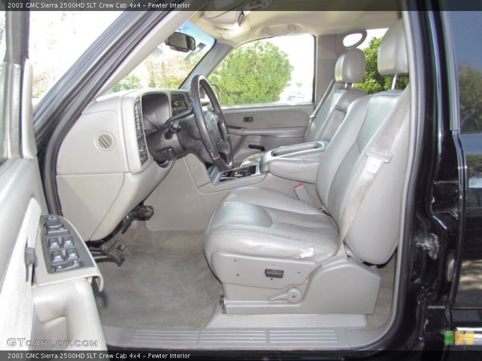 Pewter Interior Photo for the 2003 GMC Sierra 2500HD SLT Crew Cab 4x4 #54808861