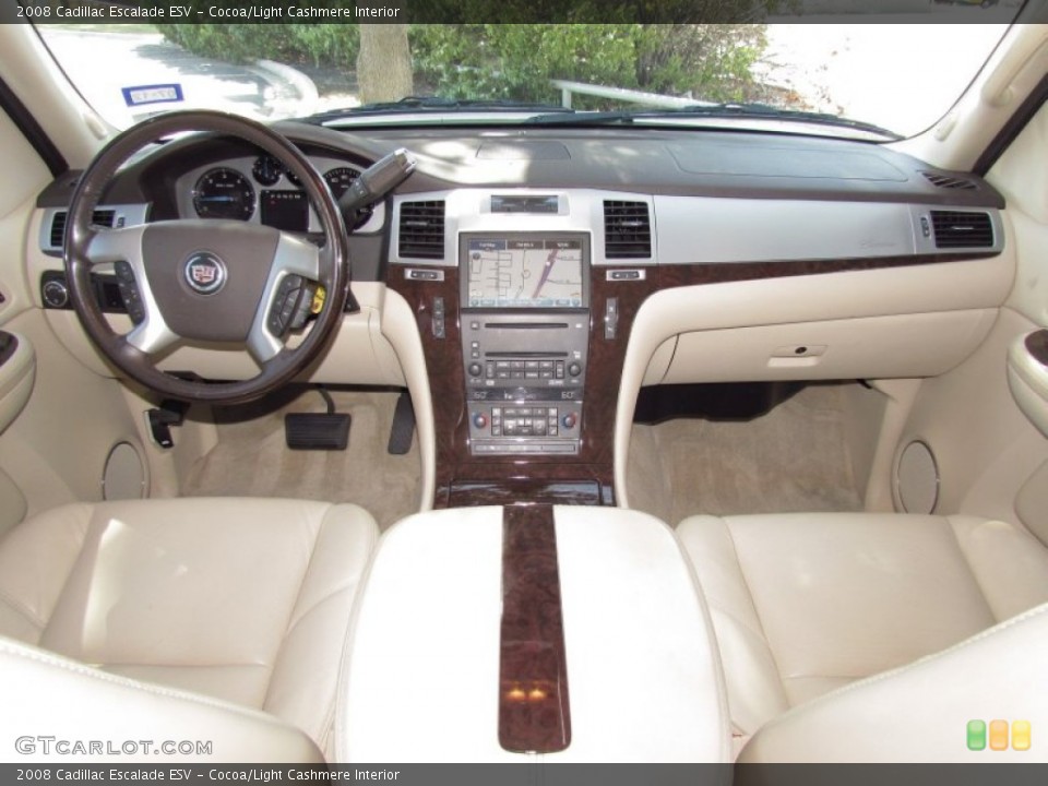 Cocoa/Light Cashmere Interior Dashboard for the 2008 Cadillac Escalade ESV #54809116