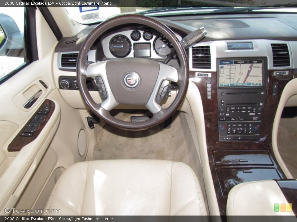 Cocoa/Light Cashmere Interior Dashboard for the 2008 Cadillac Escalade ESV #54809119