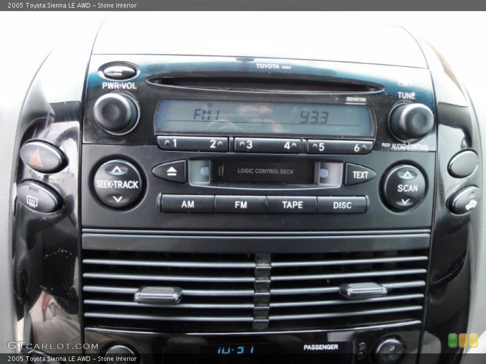 Stone Interior Audio System for the 2005 Toyota Sienna LE AWD #54810103
