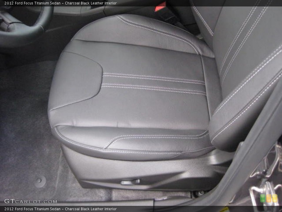 Charcoal Black Leather Interior Photo for the 2012 Ford Focus Titanium Sedan #54810658