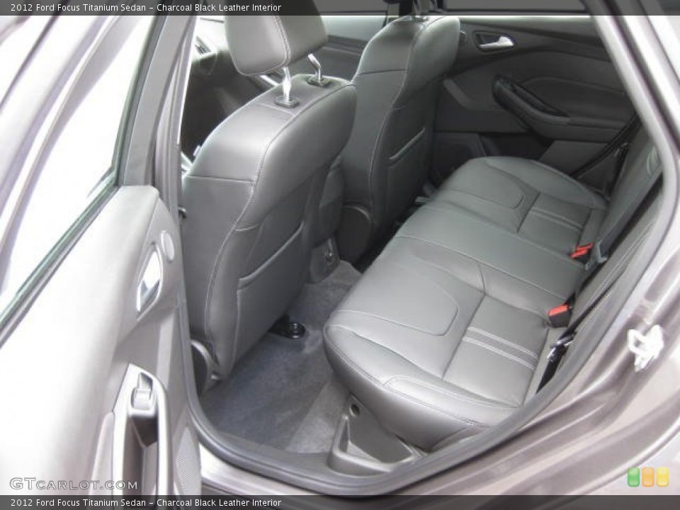 Charcoal Black Leather Interior Photo for the 2012 Ford Focus Titanium Sedan #54810676
