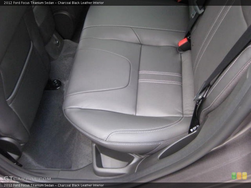 Charcoal Black Leather Interior Photo for the 2012 Ford Focus Titanium Sedan #54810685