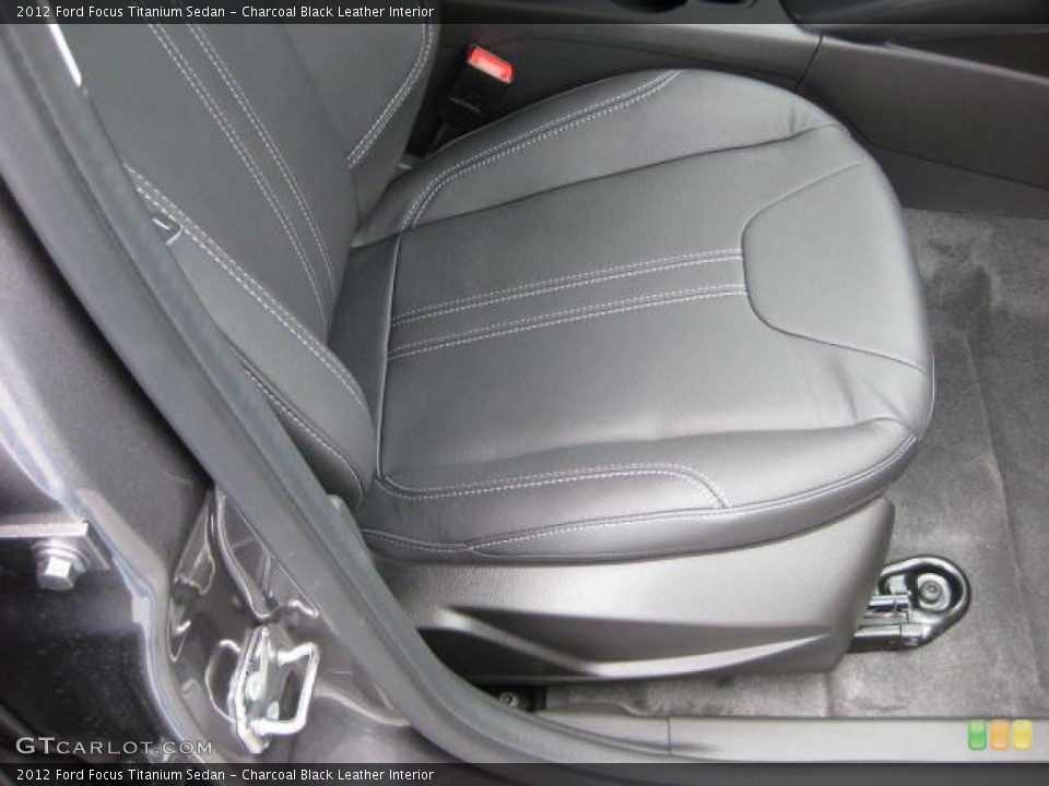 Charcoal Black Leather Interior Photo for the 2012 Ford Focus Titanium Sedan #54810712