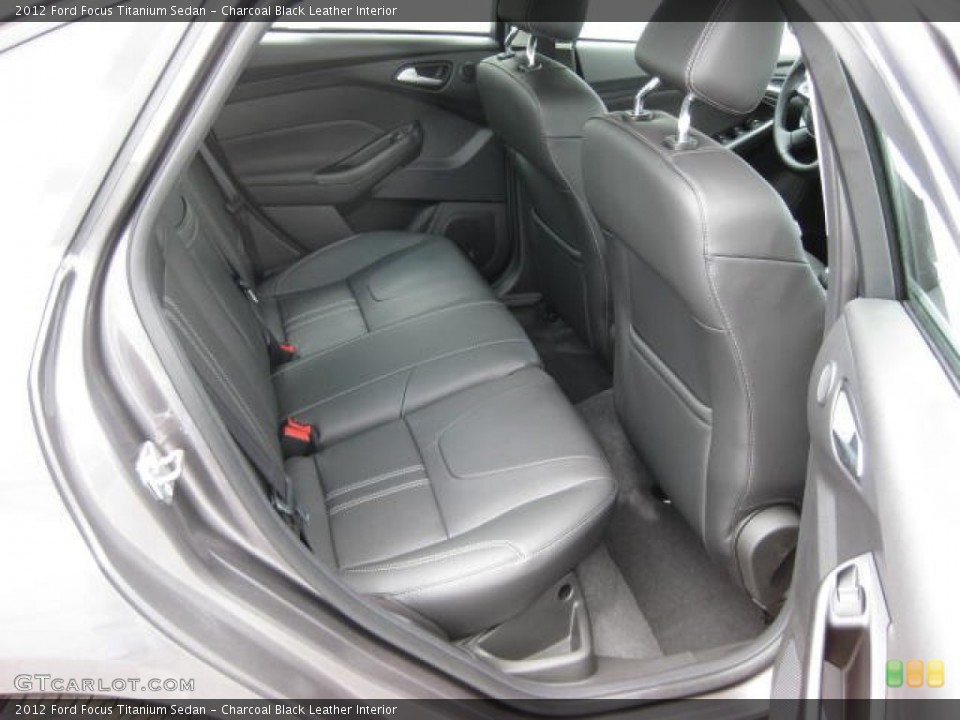 Charcoal Black Leather Interior Photo for the 2012 Ford Focus Titanium Sedan #54810727