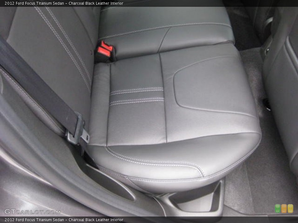 Charcoal Black Leather Interior Photo for the 2012 Ford Focus Titanium Sedan #54810736