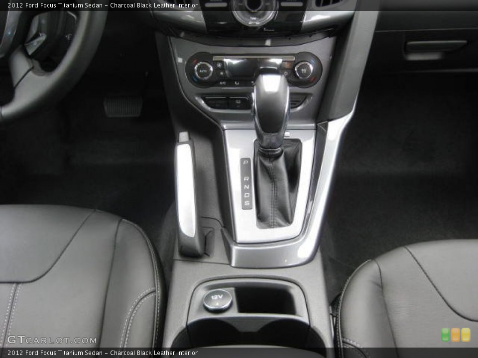 Charcoal Black Leather Interior Transmission for the 2012 Ford Focus Titanium Sedan #54810769