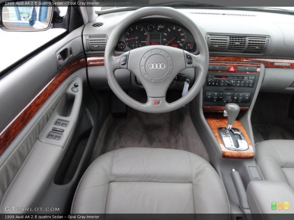 Opal Gray Interior Dashboard for the 1999 Audi A4 2.8 quattro Sedan #54810781