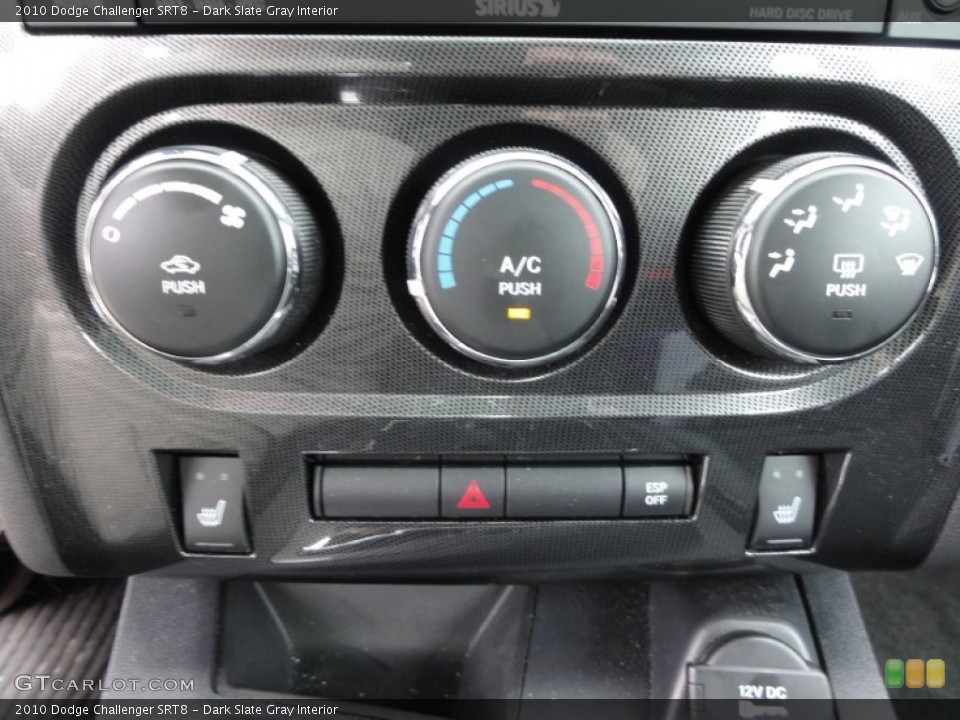 Dark Slate Gray Interior Controls for the 2010 Dodge Challenger SRT8 #54811847
