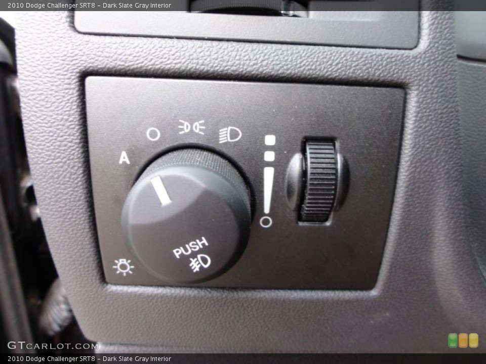 Dark Slate Gray Interior Controls for the 2010 Dodge Challenger SRT8 #54811921