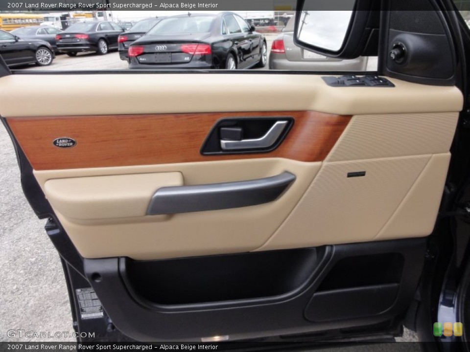 Alpaca Beige Interior Door Panel for the 2007 Land Rover Range Rover Sport Supercharged #54812047