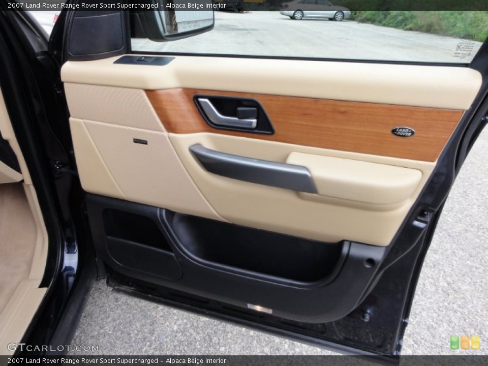 Alpaca Beige Interior Door Panel for the 2007 Land Rover Range Rover Sport Supercharged #54812137