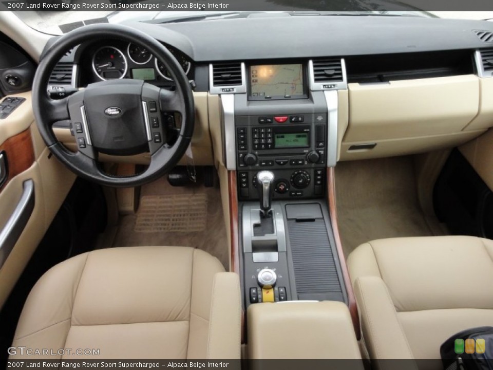 Alpaca Beige Interior Dashboard for the 2007 Land Rover Range Rover Sport Supercharged #54812182