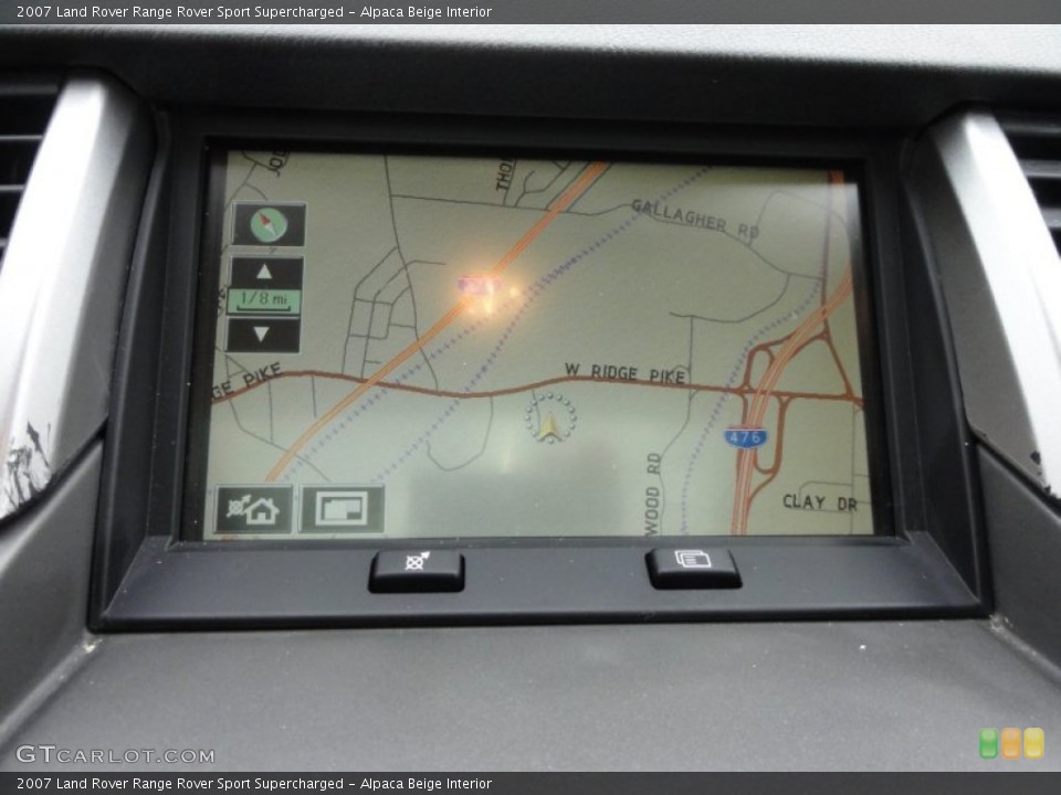 Alpaca Beige Interior Navigation for the 2007 Land Rover Range Rover Sport Supercharged #54812306