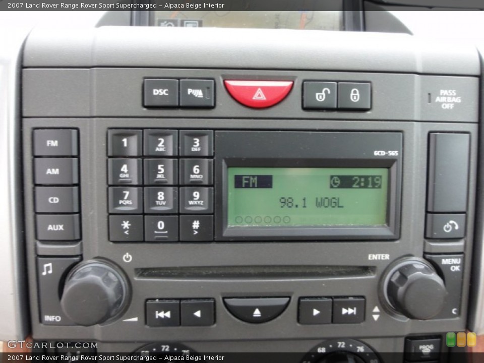 Alpaca Beige Interior Controls for the 2007 Land Rover Range Rover Sport Supercharged #54812314