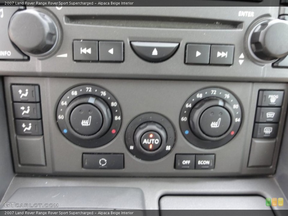 Alpaca Beige Interior Controls for the 2007 Land Rover Range Rover Sport Supercharged #54812323