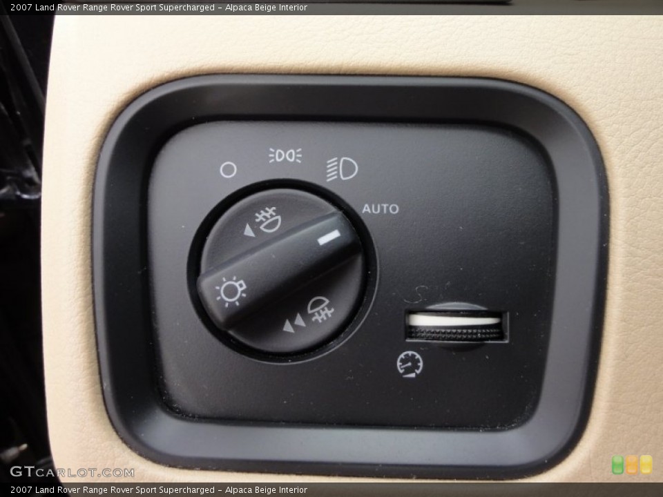 Alpaca Beige Interior Controls for the 2007 Land Rover Range Rover Sport Supercharged #54812401