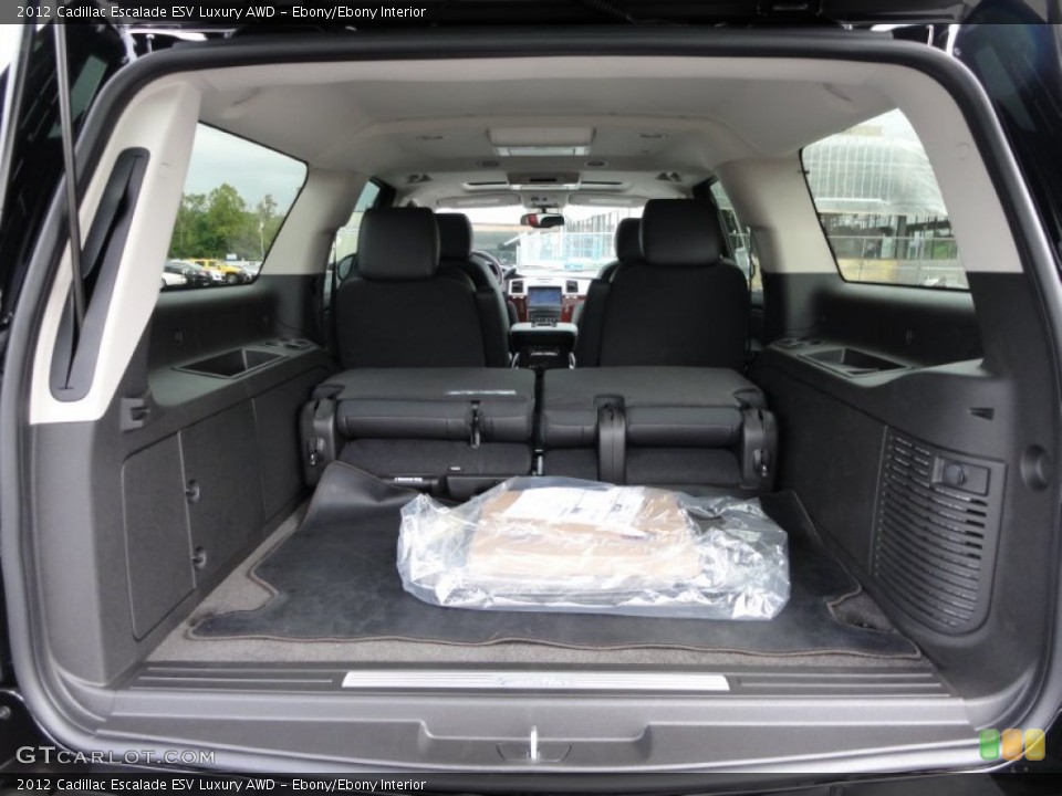 Ebony/Ebony Interior Trunk for the 2012 Cadillac Escalade ESV Luxury AWD #54813741