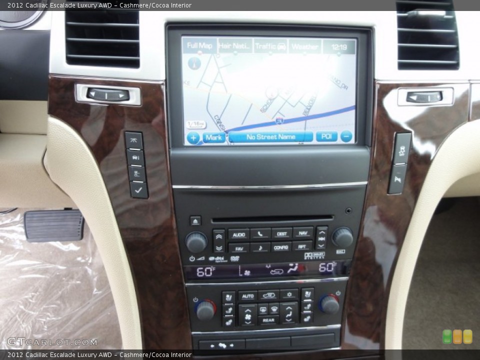 Cashmere/Cocoa Interior Navigation for the 2012 Cadillac Escalade Luxury AWD #54814348