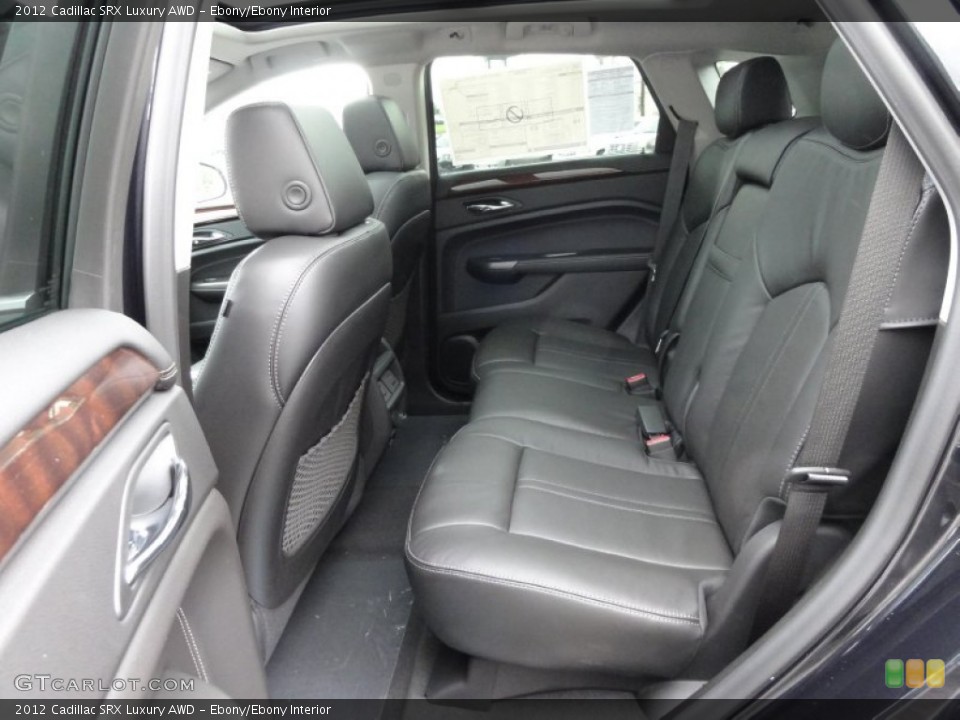 Ebony/Ebony Interior Photo for the 2012 Cadillac SRX Luxury AWD #54814486