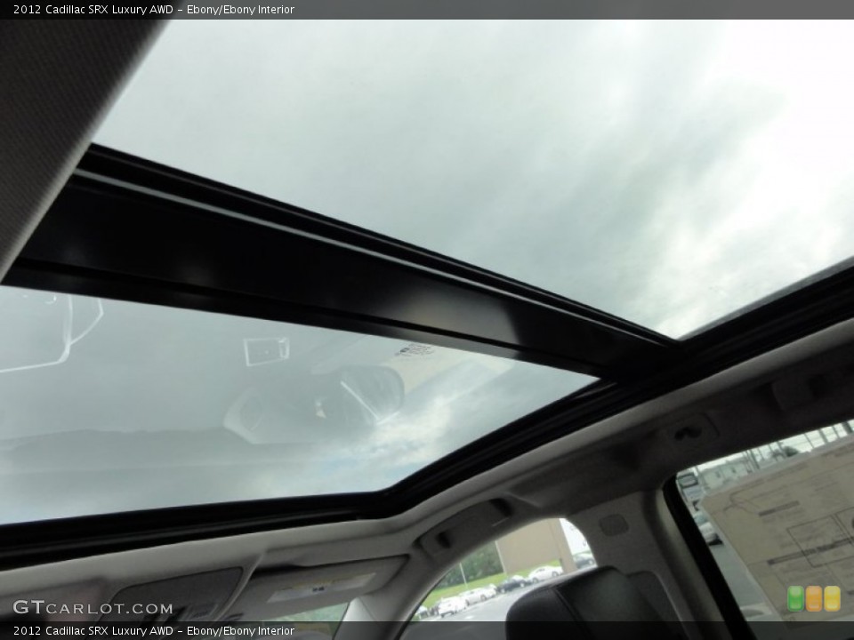 Ebony/Ebony Interior Sunroof for the 2012 Cadillac SRX Luxury AWD #54814489