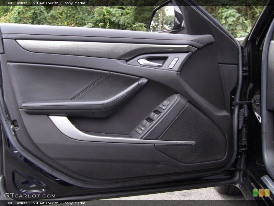 Ebony Interior Door Panel for the 2008 Cadillac CTS 4 AWD Sedan #54815716