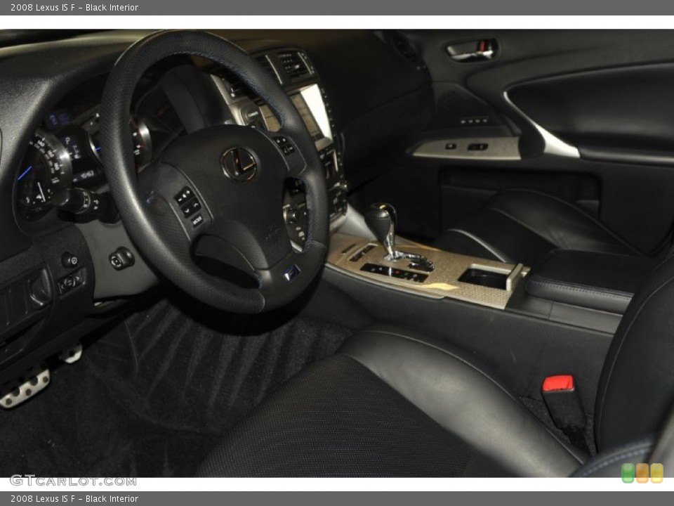 Black Interior Photo for the 2008 Lexus IS F #54817036