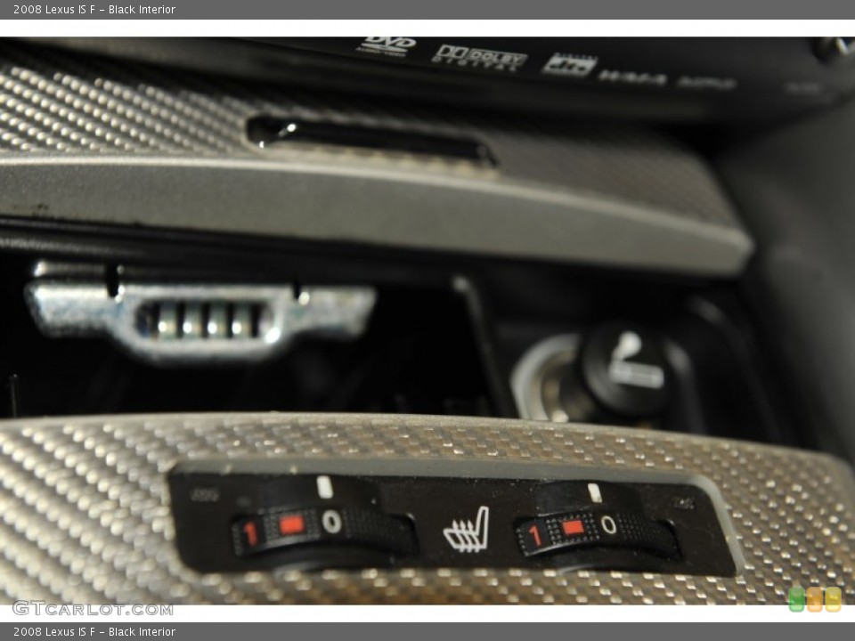 Black Interior Controls for the 2008 Lexus IS F #54817189