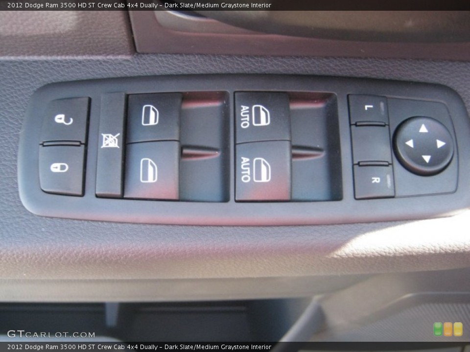 Dark Slate/Medium Graystone Interior Controls for the 2012 Dodge Ram 3500 HD ST Crew Cab 4x4 Dually #54817786