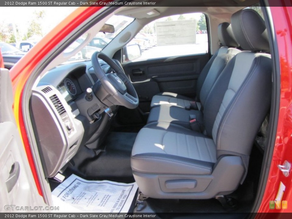 Dark Slate Gray/Medium Graystone Interior Photo for the 2012 Dodge Ram 1500 ST Regular Cab #54819862