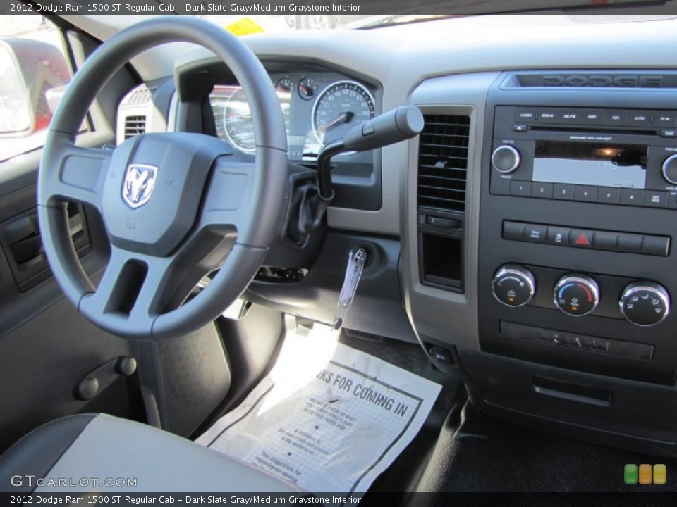 Dark Slate Gray/Medium Graystone Interior Dashboard for the 2012 Dodge Ram 1500 ST Regular Cab #54819880