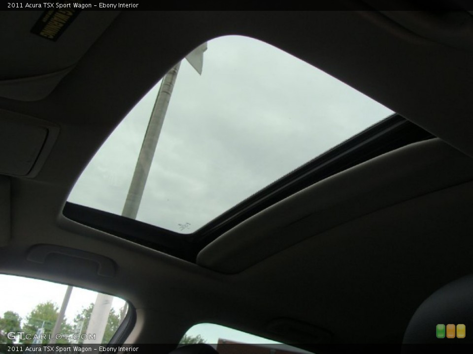 Ebony Interior Sunroof for the 2011 Acura TSX Sport Wagon #54819961