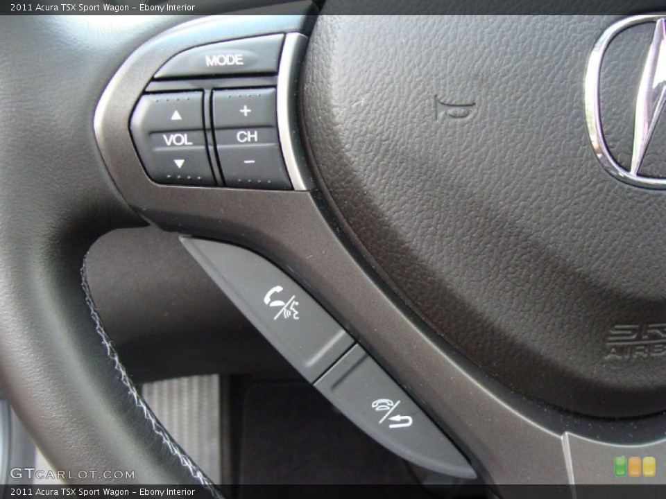 Ebony Interior Controls for the 2011 Acura TSX Sport Wagon #54820006