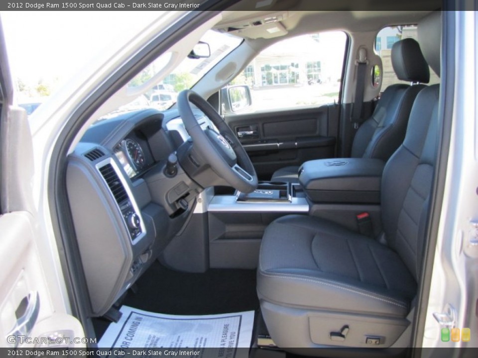 Dark Slate Gray Interior Photo for the 2012 Dodge Ram 1500 Sport Quad Cab #54820327