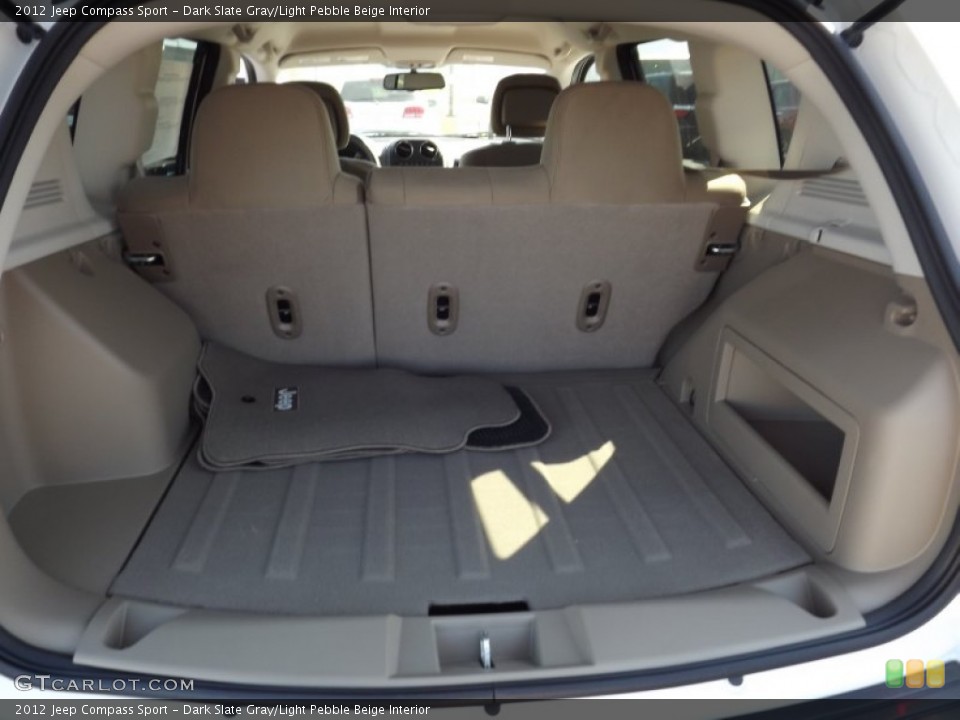 Dark Slate Gray/Light Pebble Beige Interior Trunk for the 2012 Jeep Compass Sport #54821226