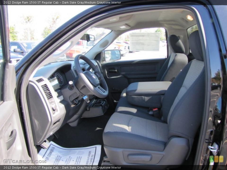 Dark Slate Gray/Medium Graystone Interior Photo for the 2012 Dodge Ram 1500 ST Regular Cab #54821254