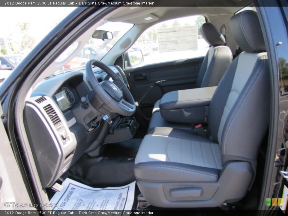 Dark Slate Gray/Medium Graystone Interior Photo for the 2012 Dodge Ram 1500 ST Regular Cab #54821453