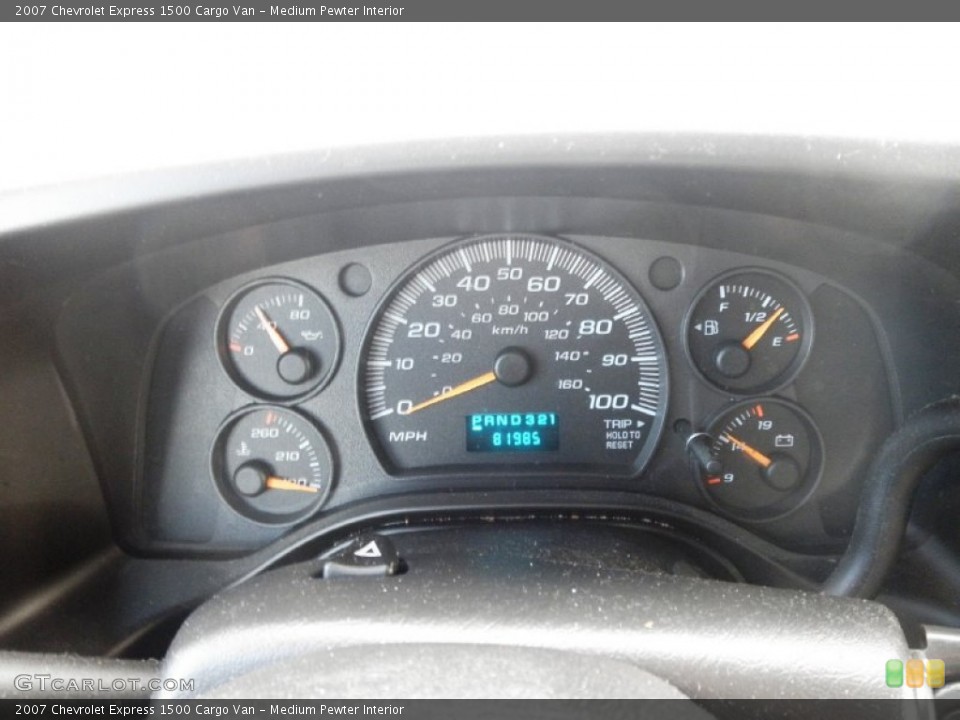 Medium Pewter Interior Gauges for the 2007 Chevrolet Express 1500 Cargo Van #54823534
