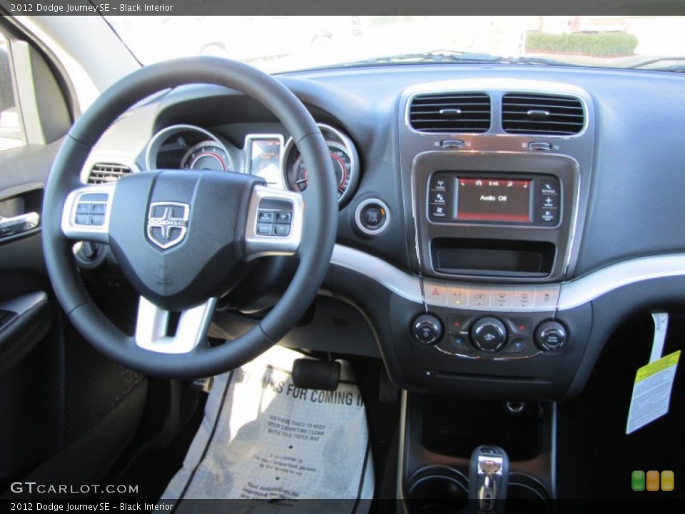 Black Interior Dashboard for the 2012 Dodge Journey SE #54823714
