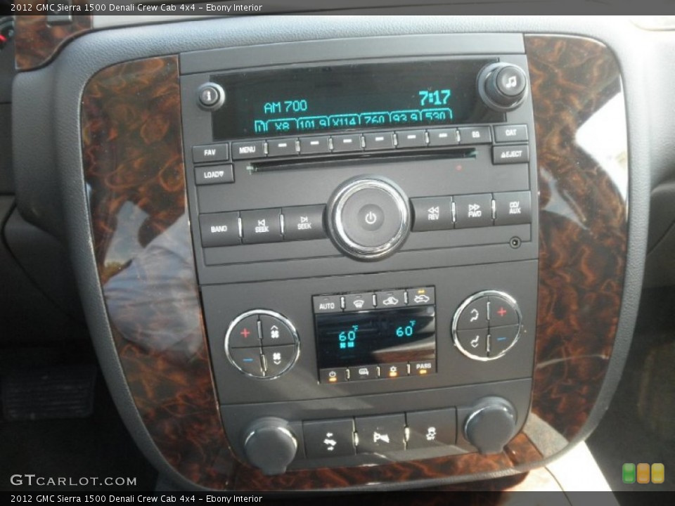 Ebony Interior Controls for the 2012 GMC Sierra 1500 Denali Crew Cab 4x4 #54823930