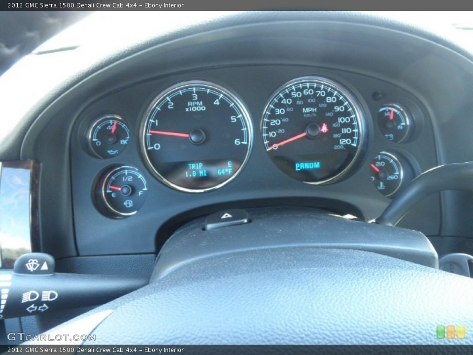 Ebony Interior Gauges for the 2012 GMC Sierra 1500 Denali Crew Cab 4x4 #54823966