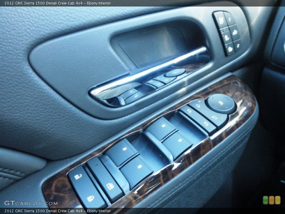 Ebony Interior Controls for the 2012 GMC Sierra 1500 Denali Crew Cab 4x4 #54823975